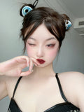 Kpop Tortoiseshell Acetate Resin Hair Claw Evil eye Hair Clip