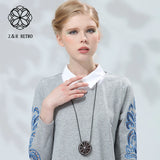 Kpop Lemon Wooden Pendant Sweater Chain Trending Necklace