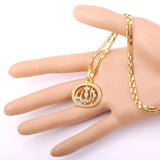 Islamic Allah Pendant Choker Necklace Muslim Jewelry Gift