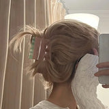 Kpop Pink Green Acrylic Hair Claws Women Hair Clip