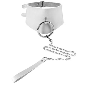Kpop Popularity Sexy Collar Leash Exotic Rivet O-Ring Choker
