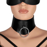 Kpop Popularity Sexy Collar Leash Exotic Rivet O-Ring Choker