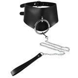 Kpop Popularity Sexy Collar Leash Exotic Rivet O-Ring Choker