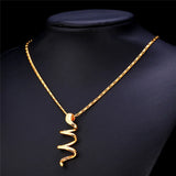 Spiral Pendant Necklace for Women in Gold/Silver P191