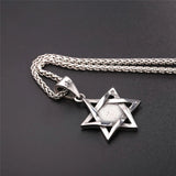 Star of David Necklace Evil Eye Protection Pendant