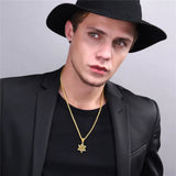 Star of David Necklace Evil Eye Protection Pendant