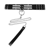 Kpop Style Harness Sexy Necklace For Women Leather Neck Chain Choker Pendant