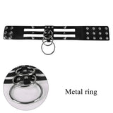 Kpop Style Harness Sexy Necklace For Women Leather Neck Chain Choker Pendant