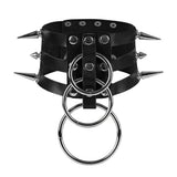 Kpop Style Harness Sexy Necklace For Women Leather Neck Chain Choker Pendant