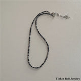 Vintage Goth Butterfly Heart Necklace Y2K Harajuku Jewelry