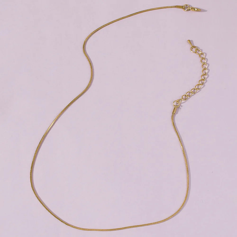 Kpop Women Neck Chain Choker Thin Chain Minimalist Pendant Jewelry For Girl