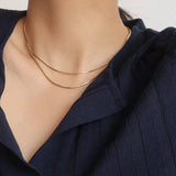 Kpop Women Neck Chain Choker Thin Chain Minimalist Pendant Jewelry For Girl