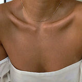 Kpop Women Neck Chain Choker Necklaces Minimalist Pendant Jewelry Choker Collar