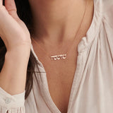 Hebrew Name Necklace for Women Personalized Stainless Steel Box Chain