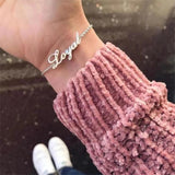 Personalized Name Bracelet Stainless Steel Chain Gift