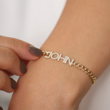 Zirconia Ankle Bracelet Stainless Steel Personalized Bracelet for Women