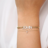 Zirconia Ankle Bracelet Stainless Steel Personalized Bracelet for Women