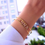 Zircon Bangles Personality Name Bracelet Jewelry