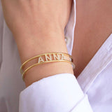 Zircon Bangles Personality Name Bracelet Jewelry