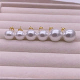 Kshmir 12/14/16MM Pearl Earrings for Women Vintage Jewelry