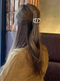 Matte Metal Hair Clip European American Hair Clip Headdress Women Head Clamp