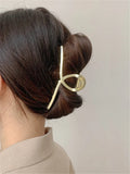 Matte Metal Hair Clip European American Hair Clip Headdress Women Head Clamp