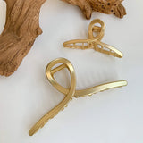 Matte Metal Hair Clip European American Hair Clip Headdress Women Head Clamp