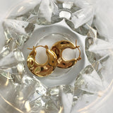 Kshmir French Circle Metallic Earrings Retro Earrings Female Earrings