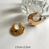 Kshmir French Circle Metallic Earrings Retro Earrings Female Earrings