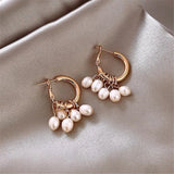 Kashmir Fresh Water Pearl Women's Round Earrings