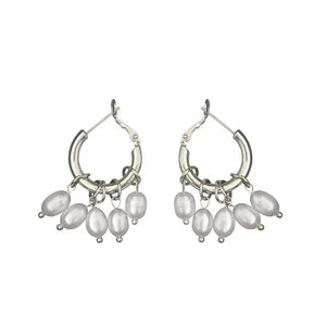 Kashmir Fresh Water Pearl Women's Round Earrings