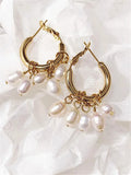 Kashmir Fresh Water Pearl Women's Round Earrings