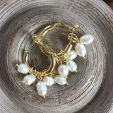 Kashmir Fresh Water Pearl Women's Round Earrings
