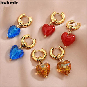Kashmir Vintage Heart Earrings