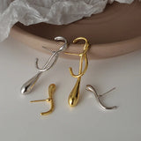 Kshmir Water Drop Earrings for Women Metal Asymmetrical Daliy Jewelry