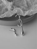 Kshmir Water Drop Earrings for Women Metal Asymmetrical Daliy Jewelry