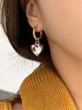Kshmir Heart-shaped Pearl Earrings for Women