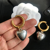 Kshmir Heart-shaped Pearl Earrings for Women