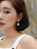 Geometric Retro European American Earrings Baroque Pearl Women Punk A2058