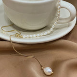 Kshmir Irregular Freshwater Pearl Adjustable Necklace