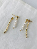 Kashmir Freshwater Pearl Tassel Earrings Feminine Jewelry