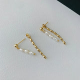 Kashmir Freshwater Pearl Tassel Earrings Feminine Jewelry