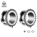 Kubooz Retro Pendant Ear Expansion Body Piercing Earrings 6-30mm