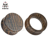Kubooz Horn Flat Wood Ear Piercing Plugs Stretchers Earring Tunnels