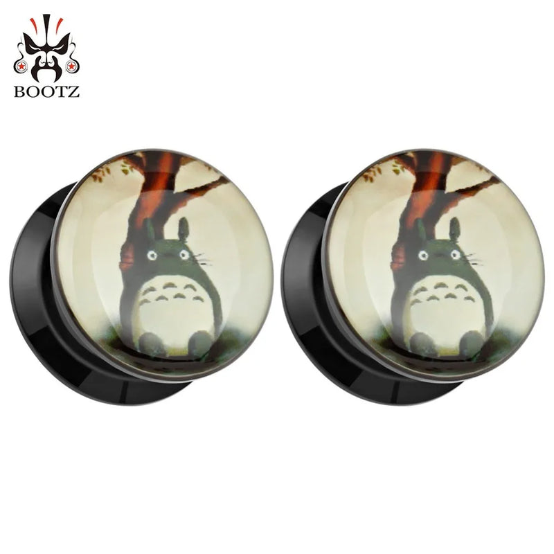 Kubooz Acrylic Ear Plugs Tunnels Gauges Logo Picture 10mm 00g