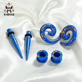 Kubooz Piercing Expander Body Jewelry Acrylic Ear Tapers and Plugs Set