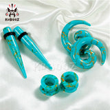 Kubooz Piercing Expander Body Jewelry Acrylic Ear Tapers and Plugs Set