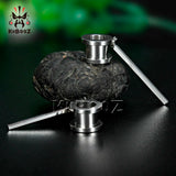 Kubooz Piercing Screw Back Tunnels Ear Dangle Earring Plugs 00G Pair