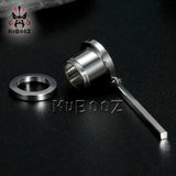 Kubooz Piercing Screw Back Tunnels Ear Dangle Earring Plugs 00G Pair