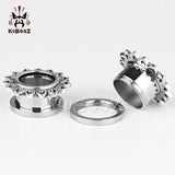Kubooz Stainless Steel Piercing Gauges Ear Plug and Tunnel